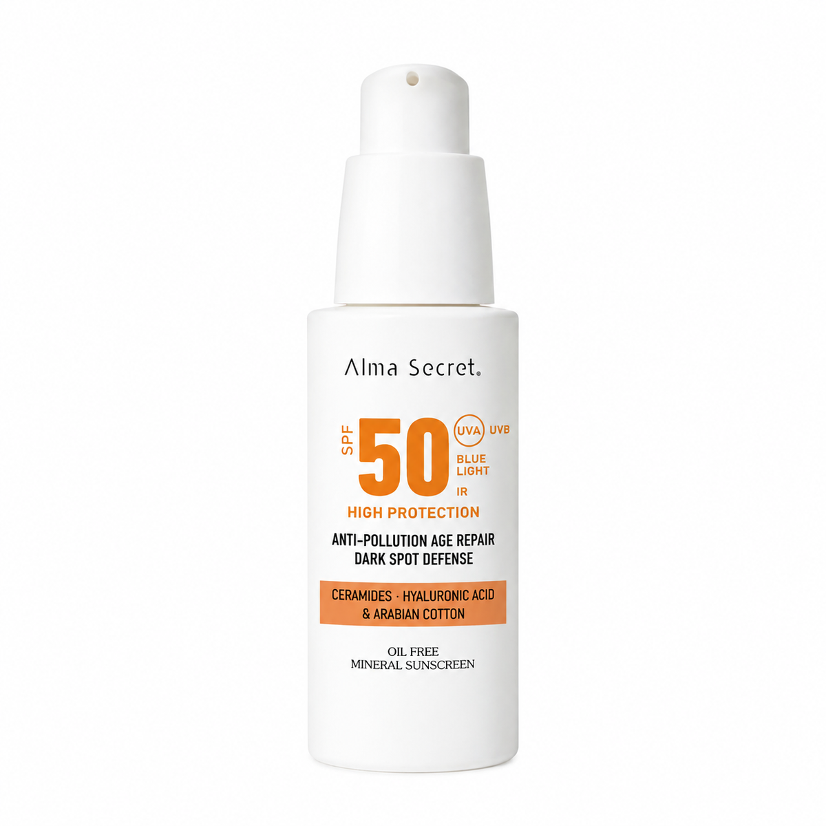 Alma Secret Solar Crema Facial con Color SPF50 de 50ml